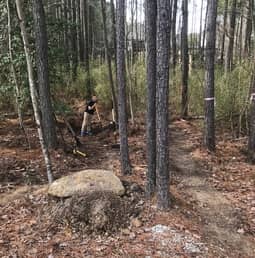 backyard mountain bike trail